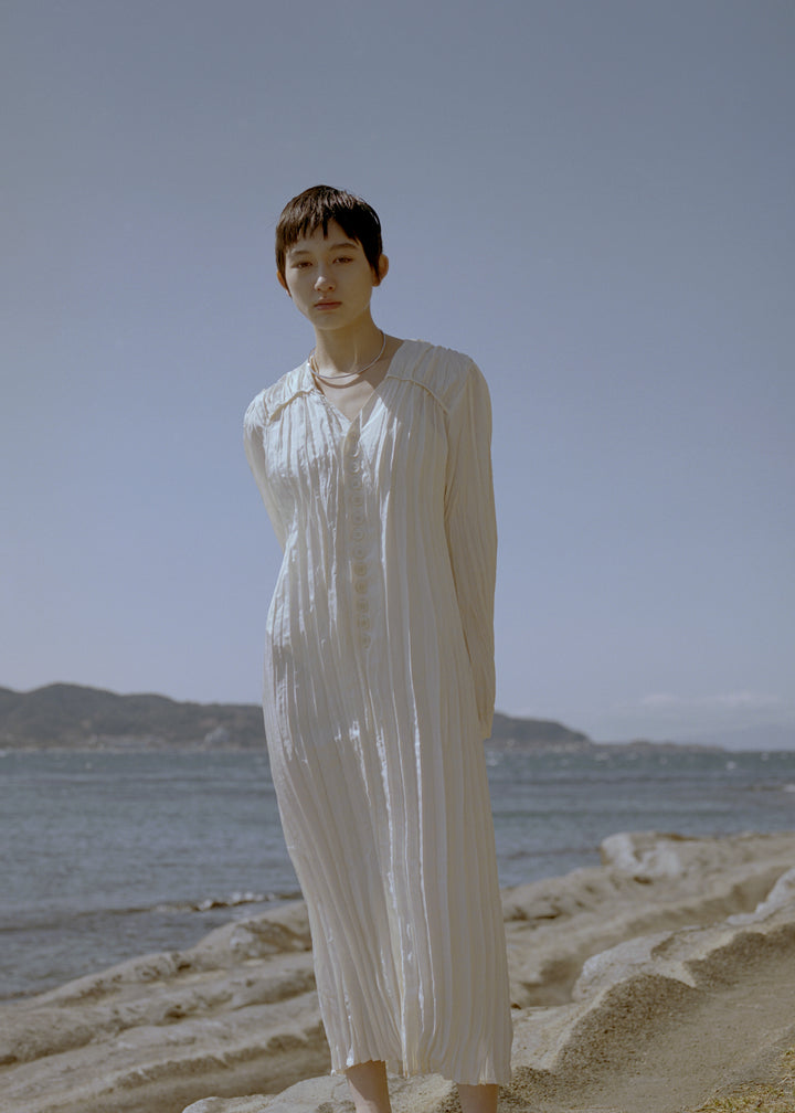 WRINKLE PLEATS DRESS